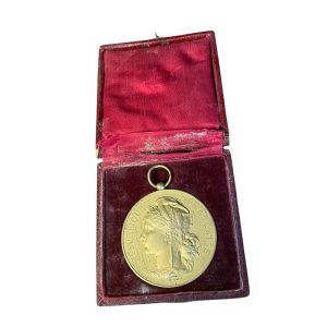 Médaille d'or du travail - France - 1907-Medaglia d'oro al lavoro - Francia - 1907