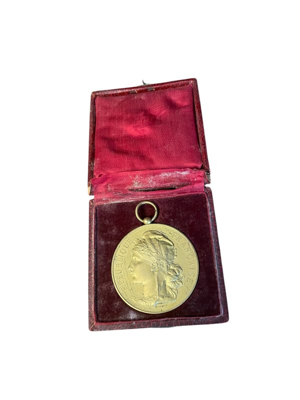 Médaille d'or du travail - France - 1907-Medaglia d'oro al lavoro - Francia - 1907