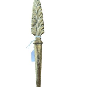 Tagliacarte a forma di foglia in bronzo-Ouvre lettre en bronze forme de feuille