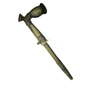Pipe africaine en bronze 19ème siècle - Pipa africana in bronzo del XIX secolo