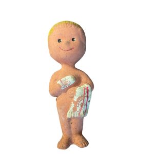 Figurine publicitaire Eau de Cologne Mont Saint Michel 1961 (latex) - Figura pubblicitaria di Mont Saint Michel a Colonia, 1961 (lattice)