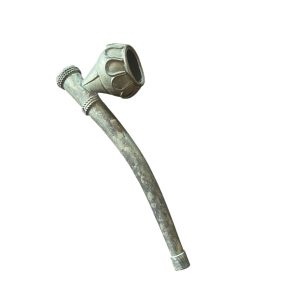 Tubo in ottone antico, lavorazione asiatica-Pipe ancienne en laiton travail asiatique