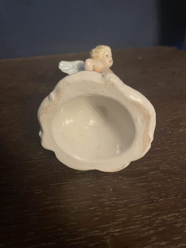 Figurine de Cupidon en porcelaine allemande (Meissen)-Figurina di Cupido in porcellana tedesca (Meissen) – Image 2