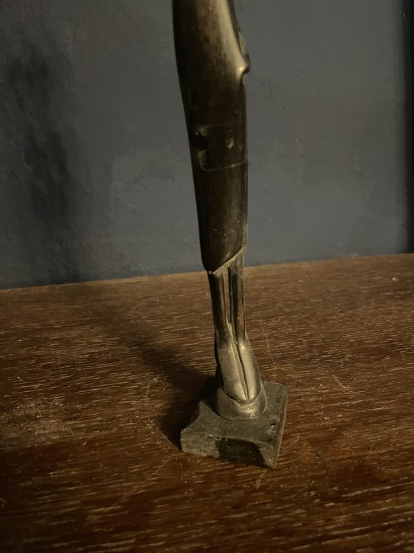 Statue africaine en ébène de femme enceinte-Statua africana in ebano di una donna incinta – Image 2