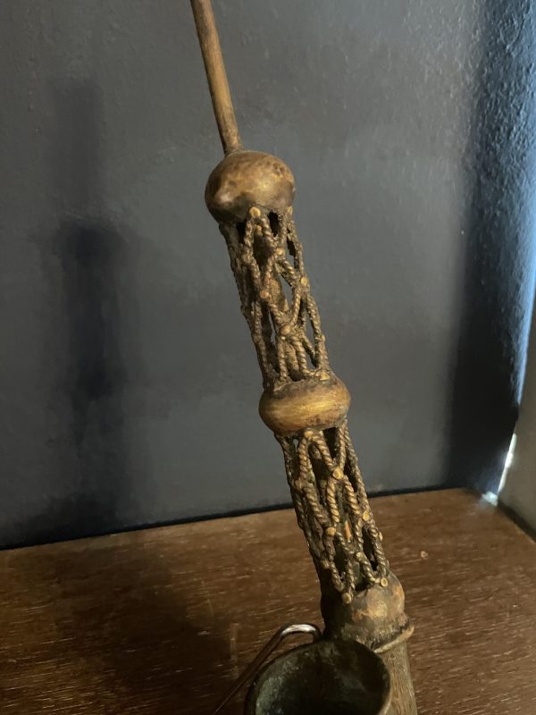 Pipe de cérémonie en bronze Bamoun Cameroun-Pipa cerimoniale in bronzo Bamoun del Camerun – Image 5