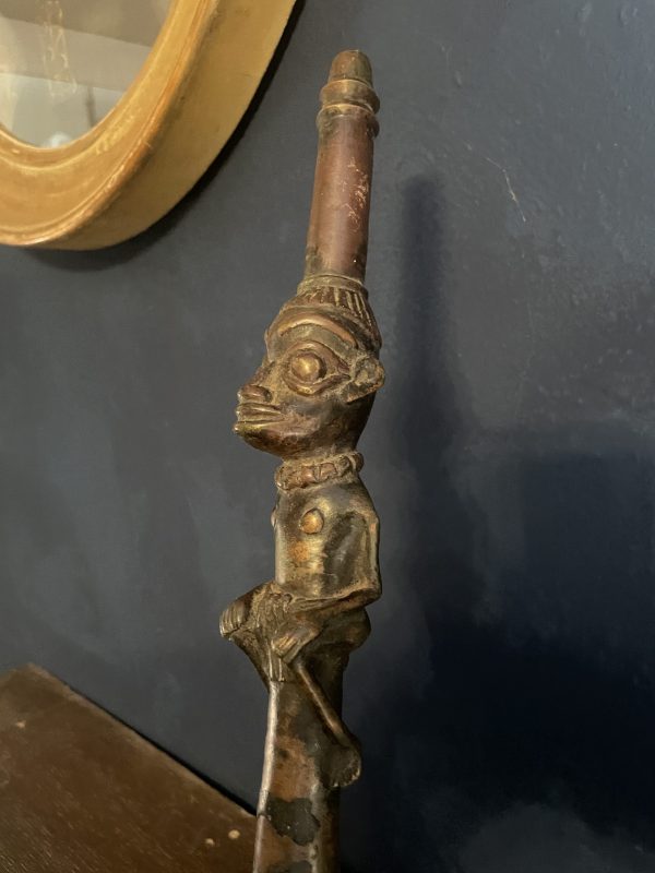 Pipe de cérémonie en bronze Bamoun Cameroun-Pipa cerimoniale in bronzo Bamoun del Camerun – Image 7