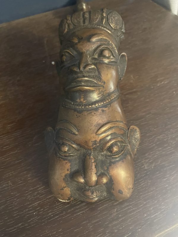 Pipe de cérémonie en bronze Bamoun Cameroun-Pipa cerimoniale in bronzo Bamoun del Camerun – Image 8