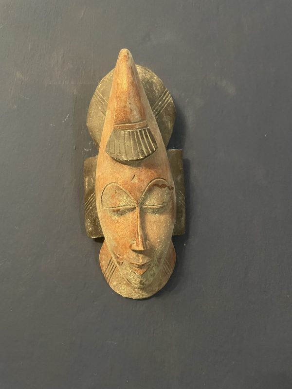 Masque africain du Sénégal en bois de teck-Maschera africana del Senegal in legno di teak – Image 4