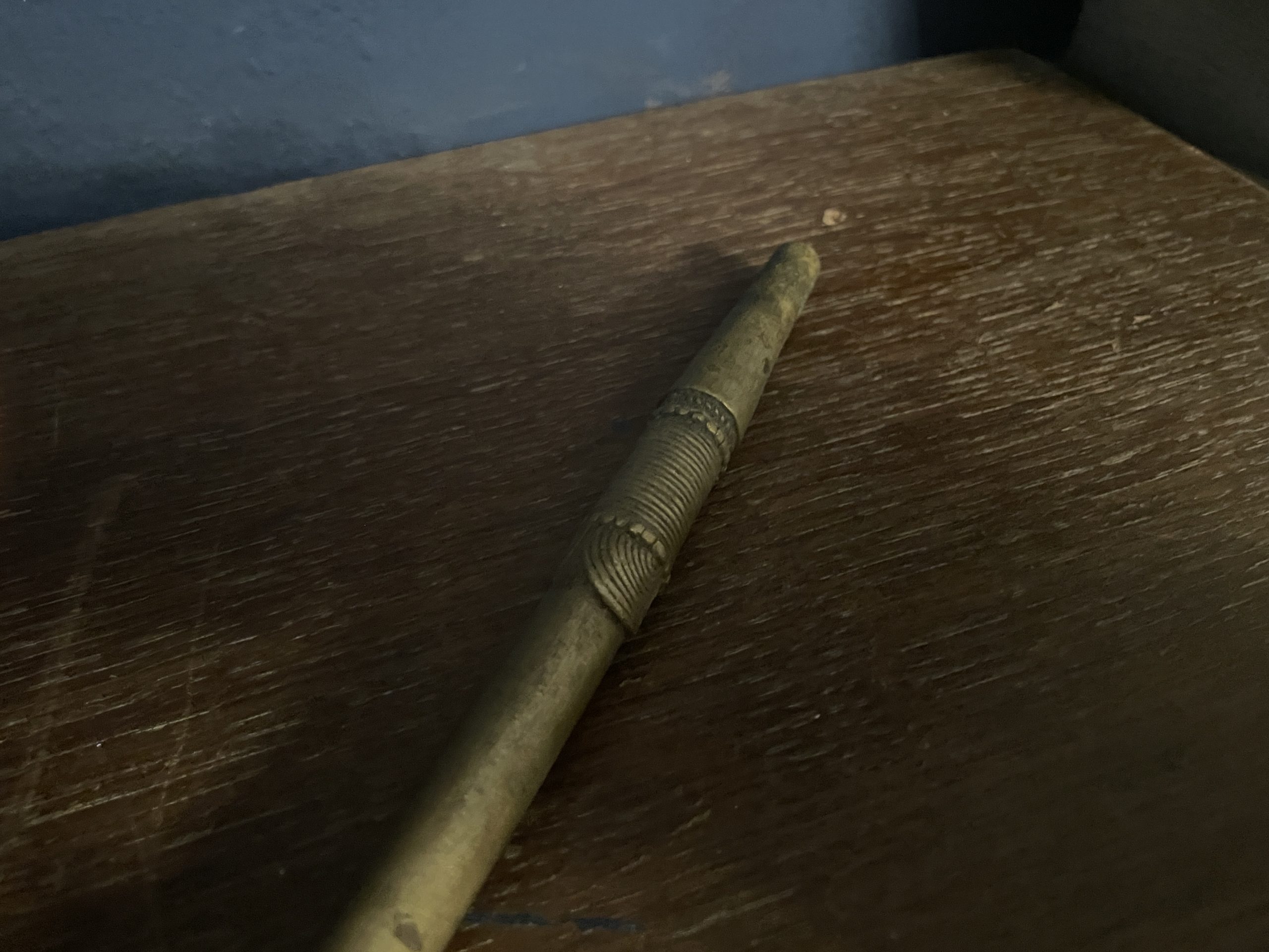 Pipe africaine en bronze 19ème siècle - Pipa africana in bronzo del XIX secolo – Image 4