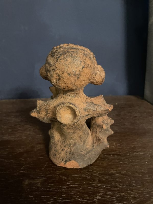 Statue en terre cuite homme assis travail africain Mali - Statua in terracotta di un uomo seduto, opera africana, Mali – Image 4