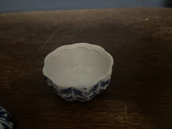 Pot à gingembre miniature ancien en porcelaine de Chine, bleu et blanc-Antico barattolo di zenzero in miniatura in porcellana cinese blu e bianca – Image 6