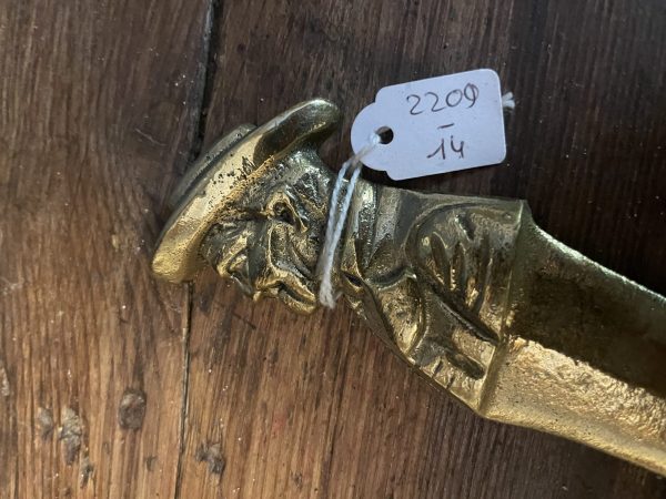 Coupe papier en bronze avec profil d'homme fait main - Tagliacarte in bronzo fatto a mano con profilo maschile – Image 3