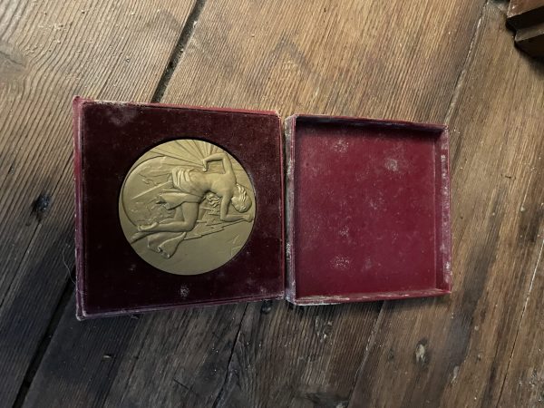 Médaille de Bronze Syndicat Général de la Construction Electrique Art Deco Raymond PELLETIER-Medaglia di bronzo Unione generale delle costruzioni elettriche Art Deco Raymond PELLETIER – Image 3