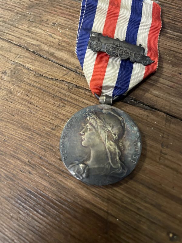 Médaille d'honneur des chemins de fer - France - 1919-Medaglia d'onore ferroviaria - Francia - 1919 – Image 3