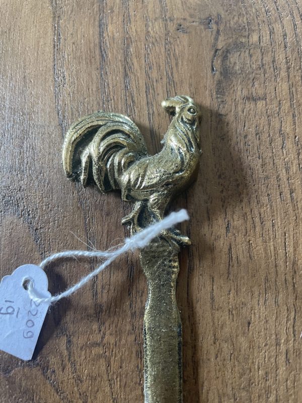 Tagliacarte in bronzo con profilo di gallo-Ouvre lettre bronze profil de coq – Image 3