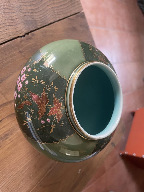 Vaso in porcellana Longchamp, Francia - Vase en porcelaine de Longchamp, France – Image 2