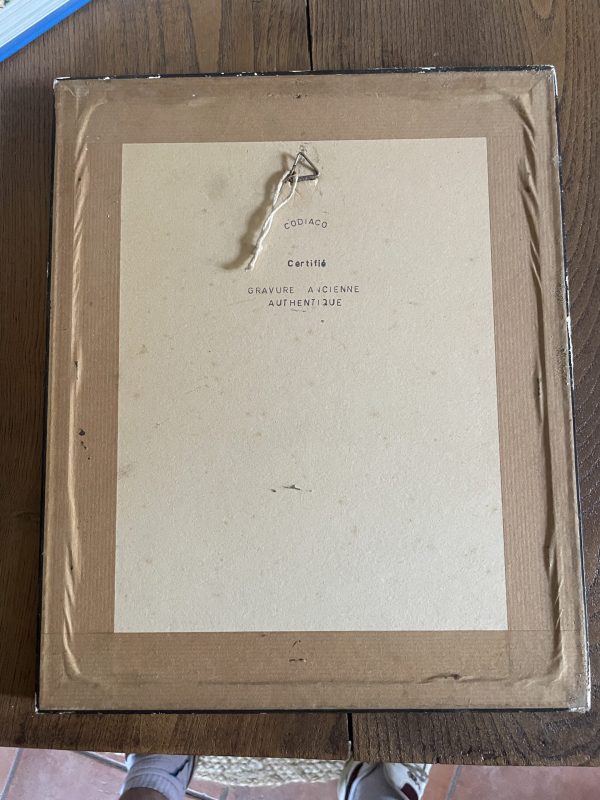 Incisione incorniciata di moda parigina del XIX secolo-Gravure de mode parisienne encadrée 19ème siècle – Image 7