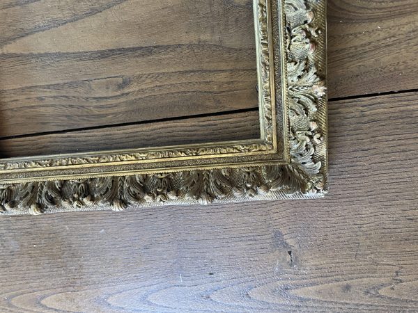 Cornice in stucco e legno dorato degli anni '20 - Cadre en stuc et bois doré années 1920 – Image 3