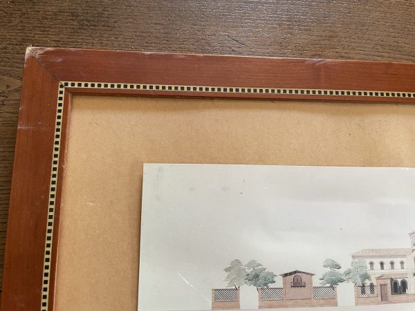 Riproduzione incorniciata di una sezione di edificio, opera di un architetto-Reproduction encadrée Coupe de batiment travail d'architecte – Image 2