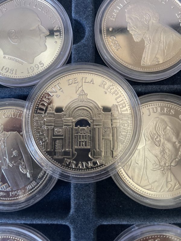 Scatola con 25 medaglie d'argento dei Presidenti della Repubblica - Coffret avec 25 médailles en argent Les Présidents de la République – Image 5