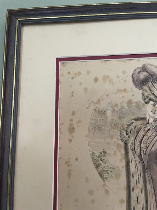Tavola di moda di Parigi, XIX secolo-Gravure de mode Paris 19ème siècle – Image 5