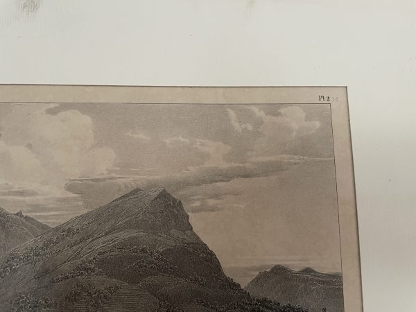 Stampa incorniciata Vista del Lago Maggiore di Lugano-Gravure encadrée Vue de Lugano Lac Majeur – Image 6