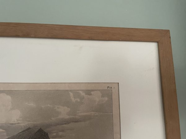 Stampa incorniciata Vista del Lago Maggiore di Lugano-Gravure encadrée Vue de Lugano Lac Majeur – Image 7