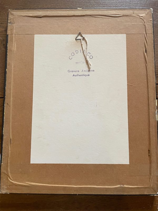 Incisione incorniciata di moda parigina del XIX secolo-Gravure de mode parisienne encadrée 19ème siècle – Image 6