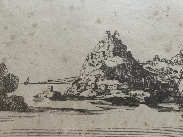 Incisione antica incorniciata Ceuta Marocco-Gravure ancienne encadrée Ceuta Maroc – Image 3