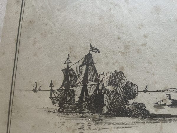 Incisione antica incorniciata Ceuta Marocco-Gravure ancienne encadrée Ceuta Maroc – Image 4