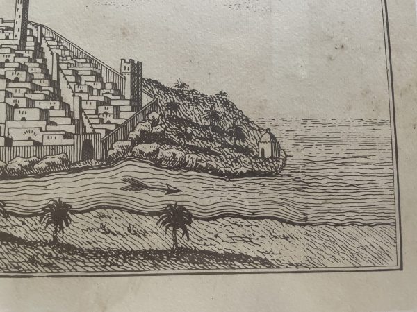 Incisione antica incorniciata Azamur Marocco-Gravure ancienne encadrée AzamurMaroc – Image 3