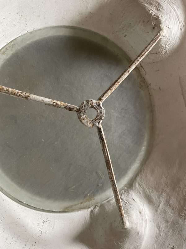 ARLUS, lampadario in gesso di design, circa 1950, marchio intaglio-ARLUS, Lustre design en plâtre, circa 1950, marque en creux – Image 6