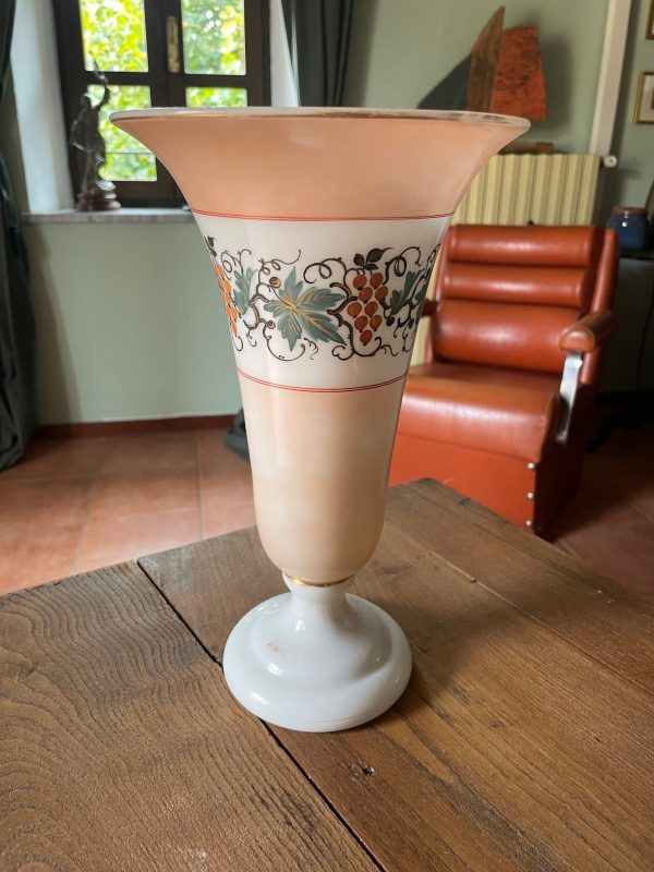 Vaso di cristallo opalino Napoleone III Francia-Vase en cristal opalin Napoléon III France – Image 4
