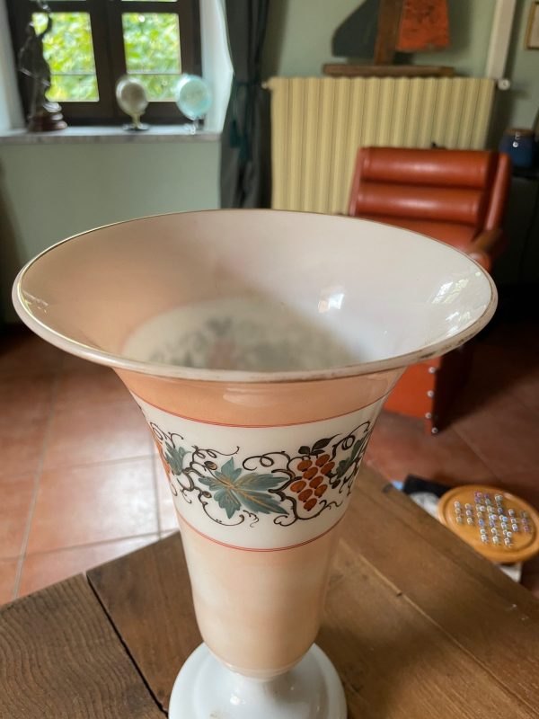 Vaso di cristallo opalino Napoleone III Francia-Vase en cristal opalin Napoléon III France – Image 3