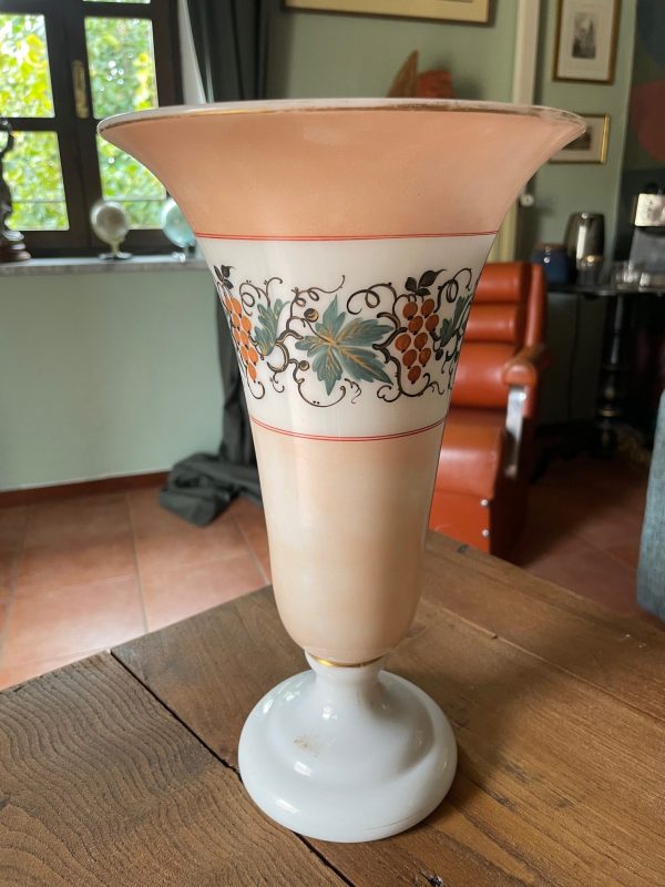 Vaso di cristallo opalino Napoleone III Francia-Vase en cristal opalin Napoléon III France – Image 6
