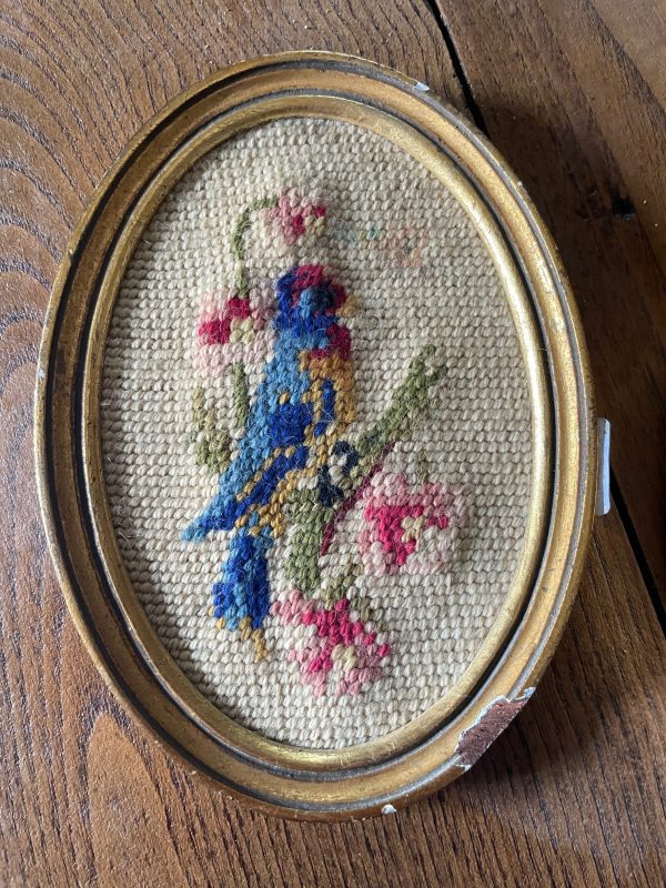 Cornici con motivi di uccelli a punto croce-Cadres avec décors d'oiseaux en point de croix – Image 3
