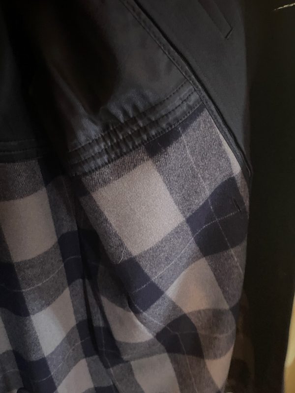 Cappotto blu originale della Bundeswehr Luftwaffe - esercito tedesco doppiopetto in cotone-Manteau original de la Bundeswehr Luftwaffe bleu - Coton à double boutonnage de l’armée allemande – Image 4