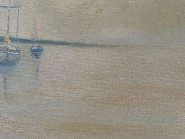 Olio su tela con cornice - Marina - Francia-Huile sur toile encadrée - Marine - France – Image 3