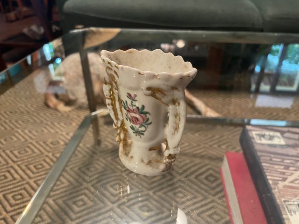 Vaso nuziale in porcellana bianca con decorazioni dipinte-Vase de mariée en porcelaine blanche et décors peints – Image 2