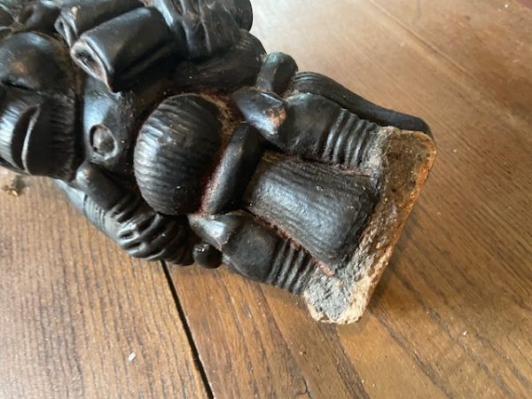 Pipa cerimoniale in argilla del Camerun - Bamileke-Pipe de cérémonie du Cameroun en terre cuite- Bamileke – Image 9