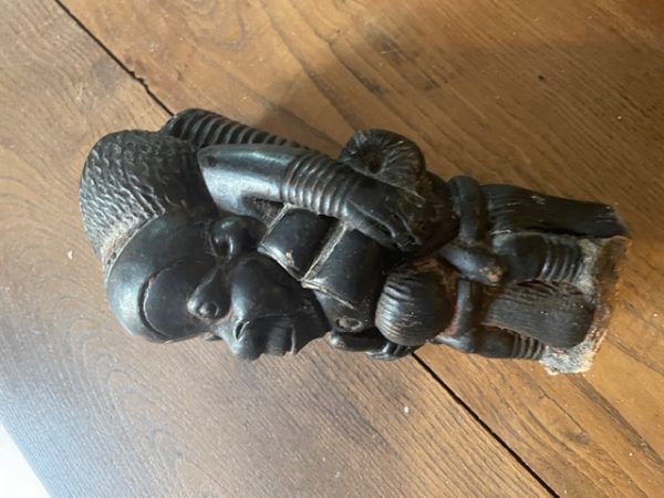 Pipa cerimoniale in argilla del Camerun - Bamileke-Pipe de cérémonie du Cameroun en terre cuite- Bamileke – Image 2