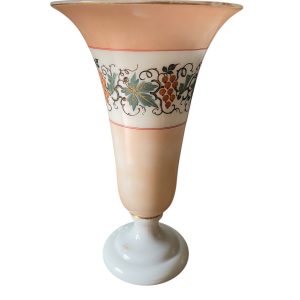 Vaso di cristallo opalino Napoleone III Francia-Vase en cristal opalin Napoléon III France