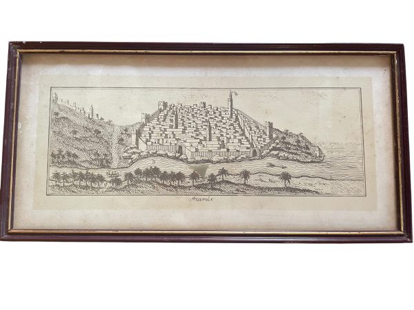 Incisione antica incorniciata Azamur Marocco-Gravure ancienne encadrée AzamurMaroc