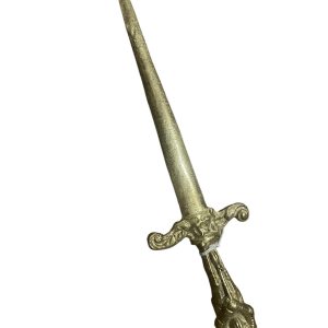 Coupe papier en bronze avec chevalier en armure - Tagliacarte in bronzo con cavaliere in armatura