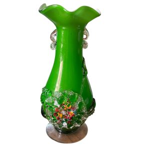 Vaso verde di Murano - anni '70 - Vase en verre de Murano - années 70