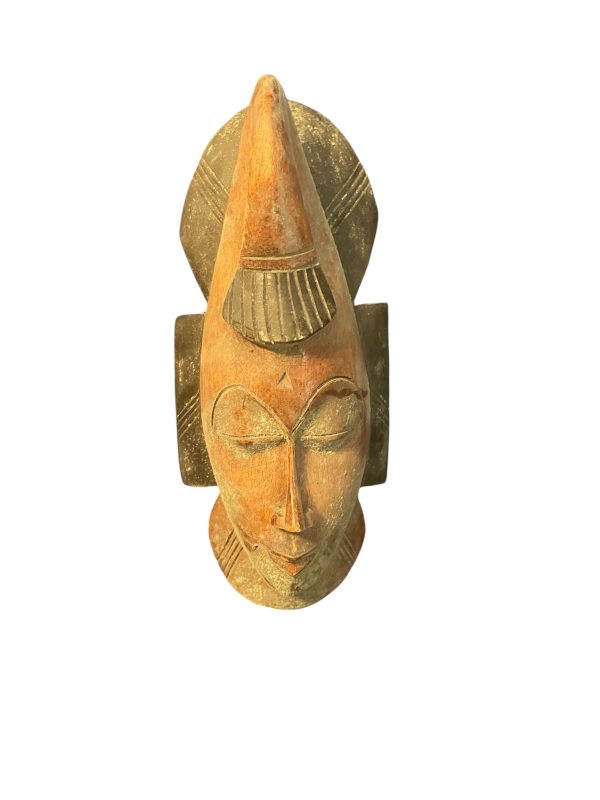 Masque africain du Sénégal en bois de teck-Maschera africana del Senegal in legno di teak
