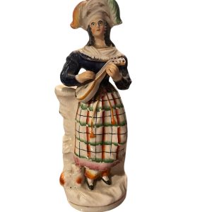 Antica statuetta vittoriana dello Staffordshire-Ancienne figurine victorienne  du Staffordshire