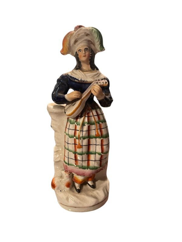 Antica statuetta vittoriana dello Staffordshire-Ancienne figurine victorienne  du Staffordshire