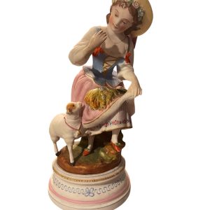 Statuina in porcellana di Andenne, Belgio-Figurine en porcelaine d'Andenne-Belgique
