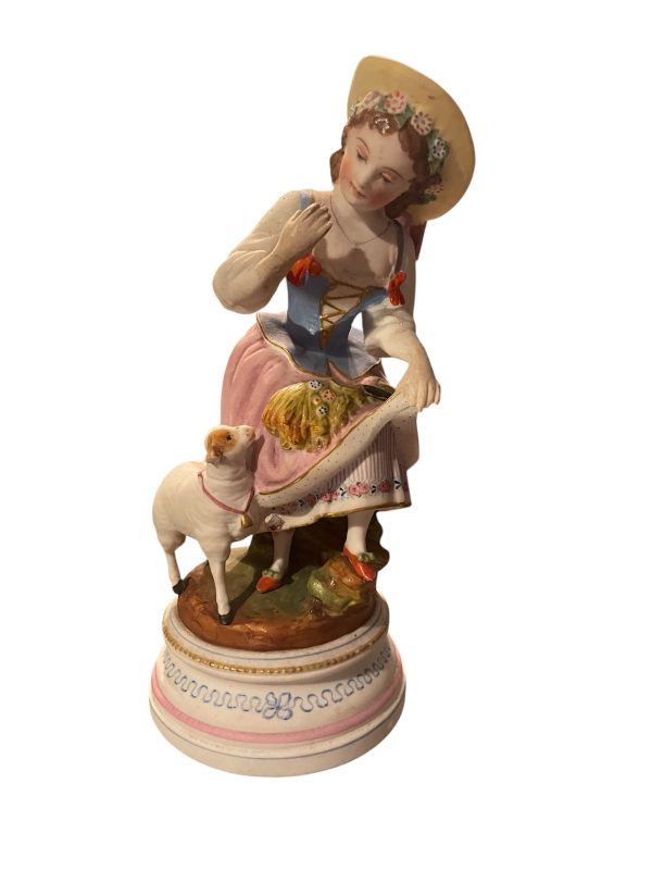 Statuina in porcellana di Andenne, Belgio-Figurine en porcelaine d'Andenne-Belgique